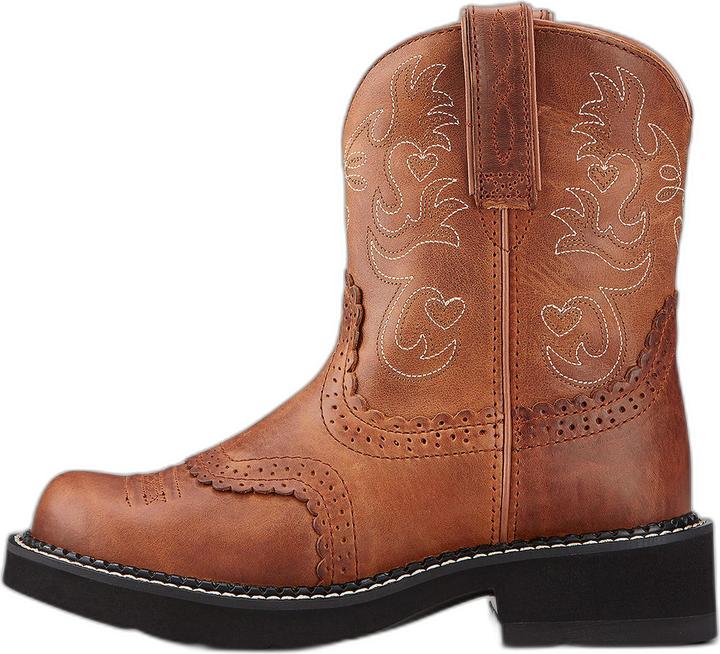 Ariat 's leather western boots fatbaby saddle (36.5)