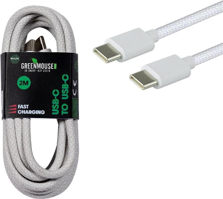 Nobrand Greenmouse USB-C - USB-C Data Cable 2m WOVEN GRS (2 m)