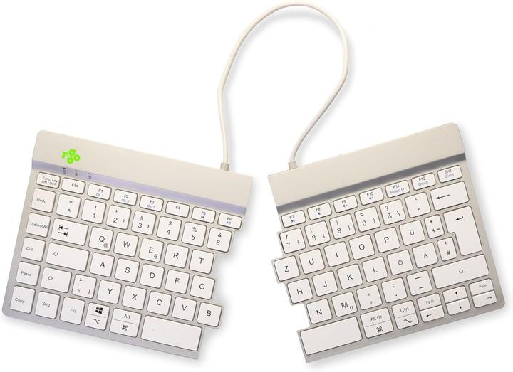 Actual product image R-Go Tools R-Go Keyboard Split Break DE Layout Bluetooth White (Germany, Wireless)