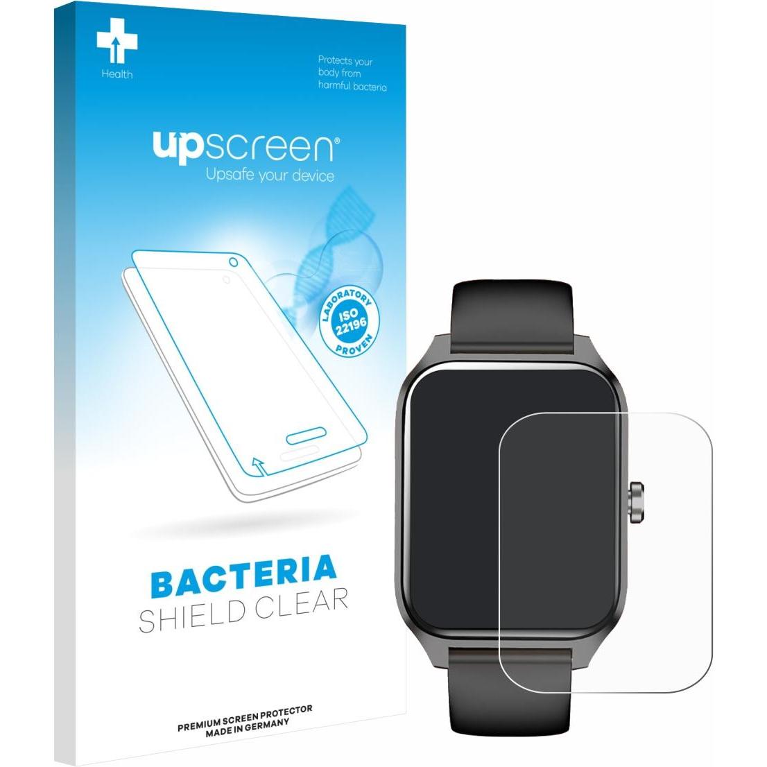 upscreen Schutzfolie Displayschutz Displayschutzfolie Folie Klar antibakteriell, Smartwatch Schutzfolie, Transparent