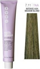 Actual product image Milk_Shake Creative - farba do włosów 100ml, pełna paleta kolorów - 7,11 | 7AA || Średni Intensywny Popielaty (7,11, Średni Intensywny Popielaty, 7AA)
