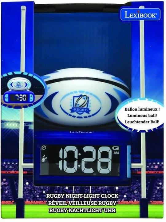 Image du produit Lexibook Réveil Rugby Ball avec figurine veilleuse 3D et sonneries spéciales