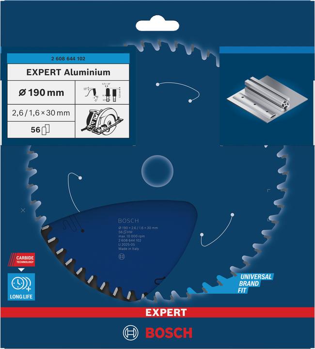 Immagine prodotto Bosch Professional Zubehör Lama di sega circolare Expert for Alum