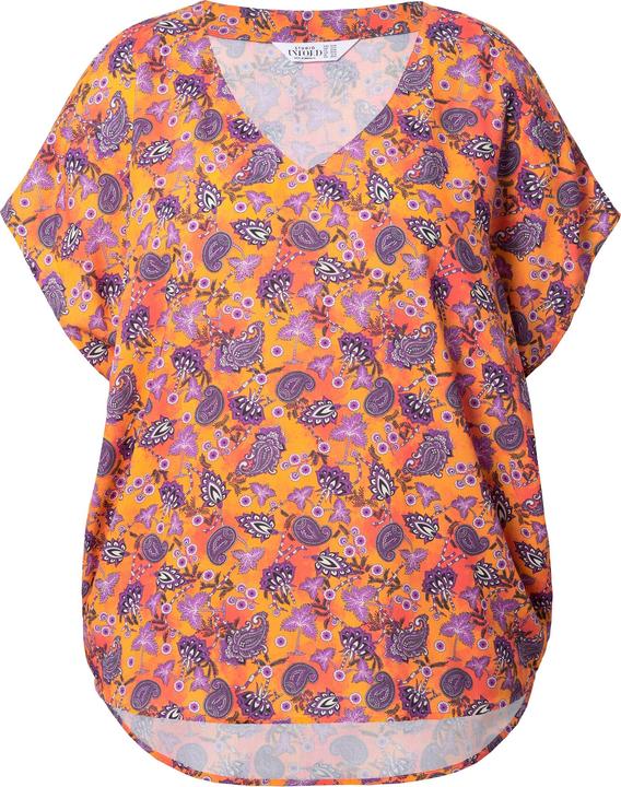 Actual product image Studio Untold Vibrant Cap Sleeve Paisley Blouse (54)