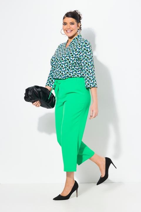 Actual product image Ulla Popken Straight Fit Drawstring Waist Pocket Pants (48)