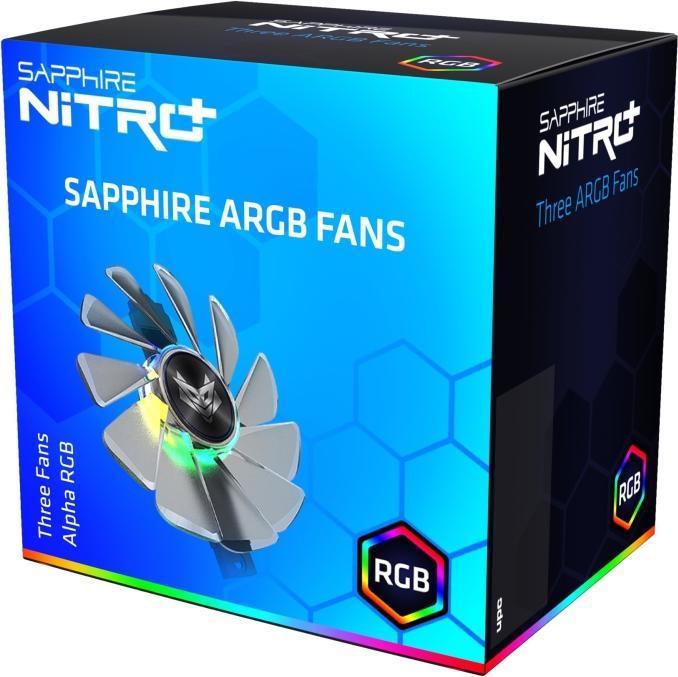Actual product image Sapphire ARGB fan for Nitro+ (95 mm, 1 x)