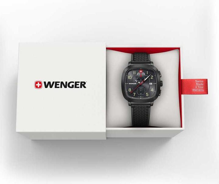 Immagine prodotto Wenger Vintage Sport Chrono 01.1933.114 (Cronografo, Fatto in Svizzera)