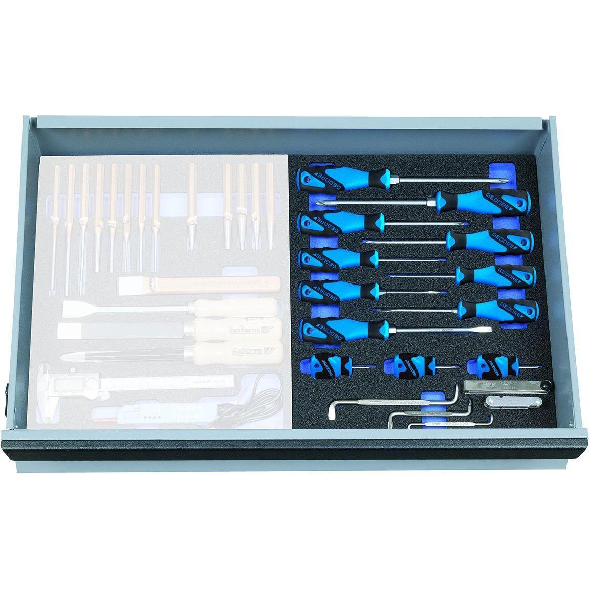 Thumbnail - Gedore, Zubehör Werkzeugaufbewahrung, 2005 CT2-2160 Schraubendreher-Satz in Check-Tool-Modul, 15-teilig