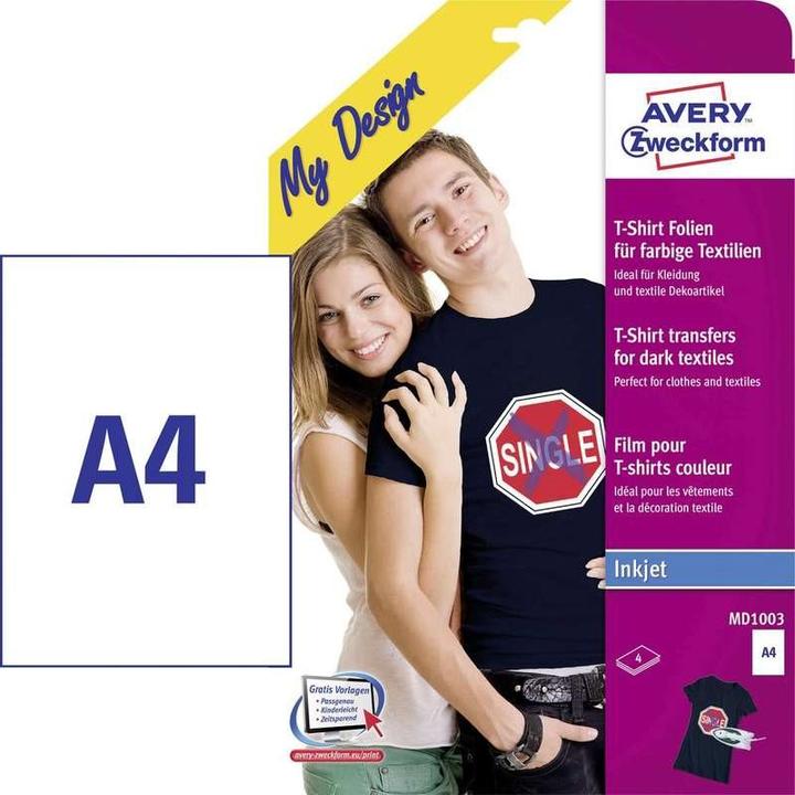 Produktbild Avery Transferfolien für farbige Textilien