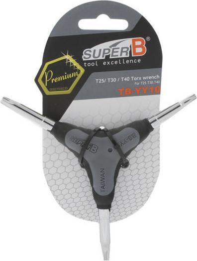 Actual product image Super B TB-YY10, three arm wrench