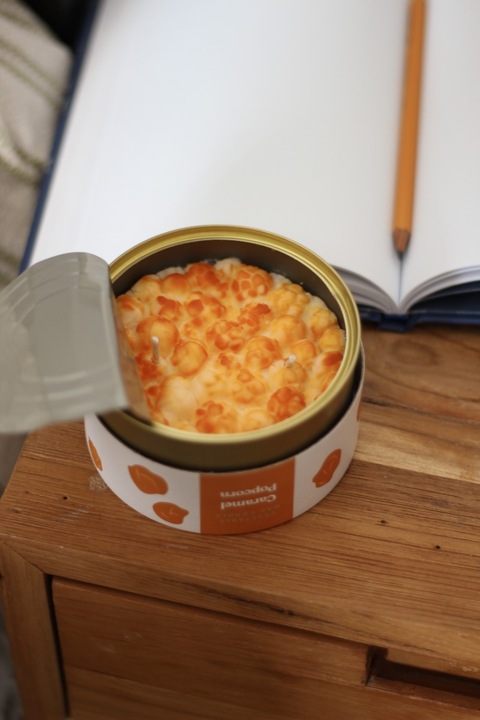 Actual product image Candlecan Caramel Popcorn Scented Candle