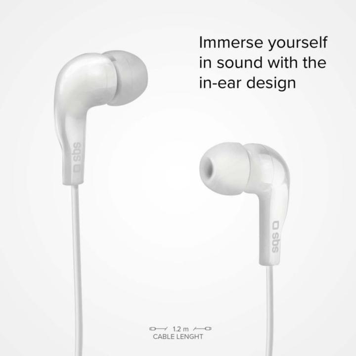 Actual product image SBS In-ear stereo earset Studio Mix 10, jack 3,5 mm with microphone and answer button (Cable)