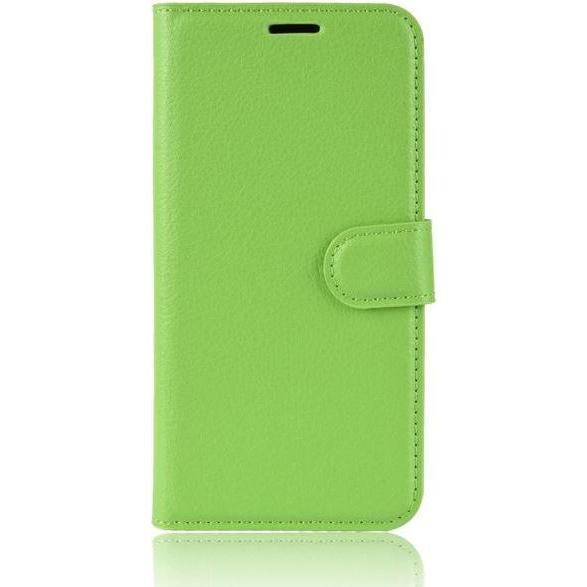 Thumbnail - MU Classic Litchi Leder Bookcover Series (OnePlus 7 Pro), Smartphone Hülle, Grün