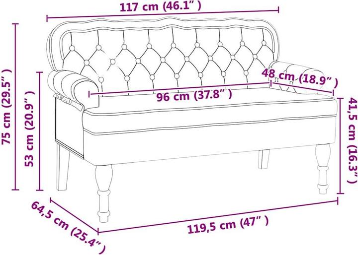 Image du produit vidaXL Traditionelle Sitzmöbel (64.50 cm)