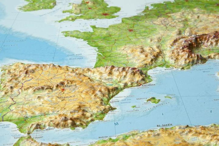 Immagine prodotto Mappa in rilievo Europa grande 1 : 8 000 000