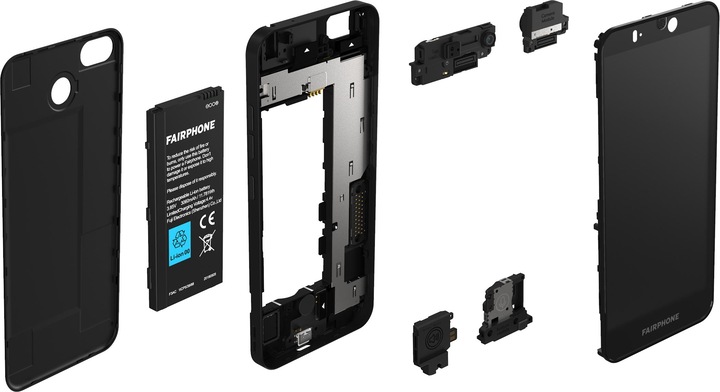Image du produit Fairphone 3+ (64 Go, Noir, 5.65", Double SIM + SD, 48 Mpx, 4G)