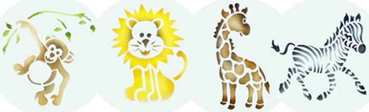 Immagine prodotto Designer Stencils Stencil animali Safari