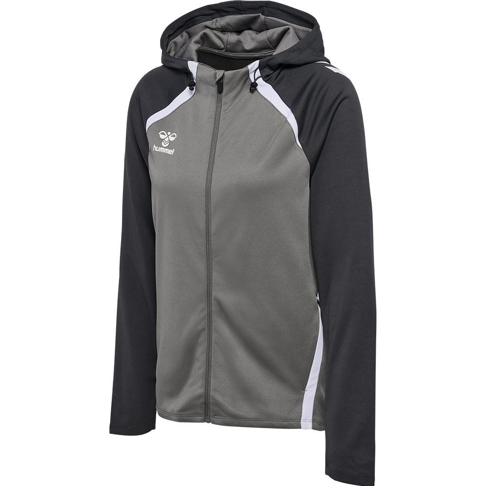 hummel, Damen, Pullover, hmlLEAD 2.0 ZIP HOODIE WOMAN, Grau, (M)