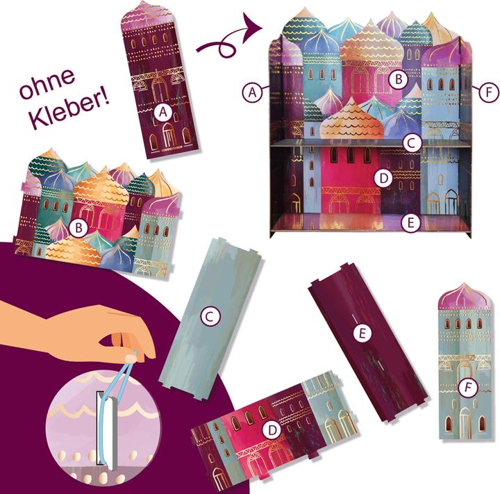 Image du produit Papierdrachen Ramadan Kalender zum Stecken