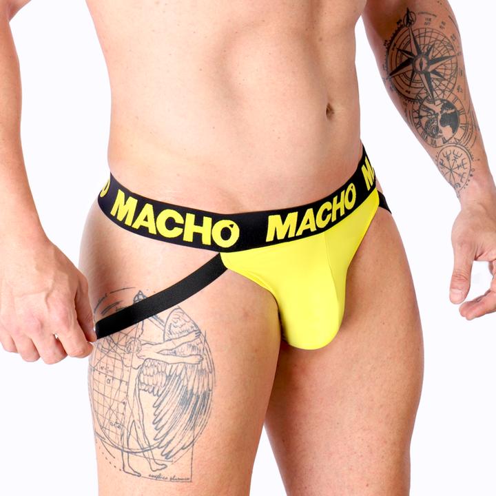 Actual product image Macho Underwear Macho - Mx25a Jock Lycra Yellow L (L)