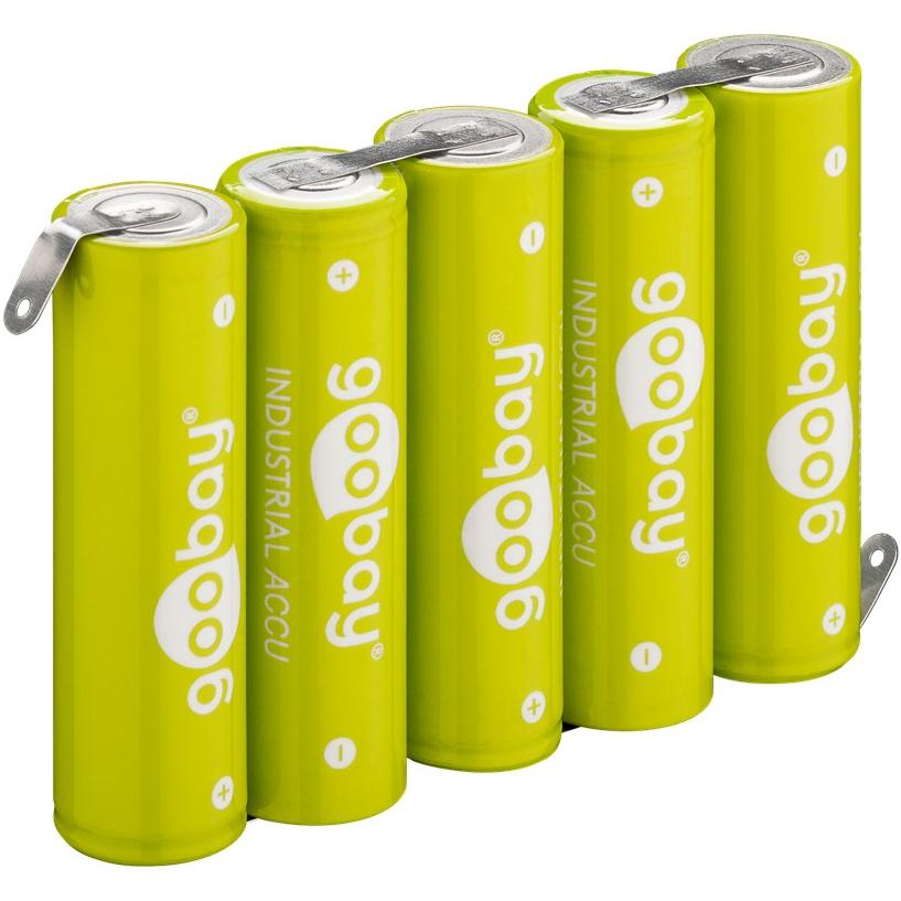 Goobay 5x AA (Mignon) (5 Stk., AA, 2100 mAh), Batterien + Akkus