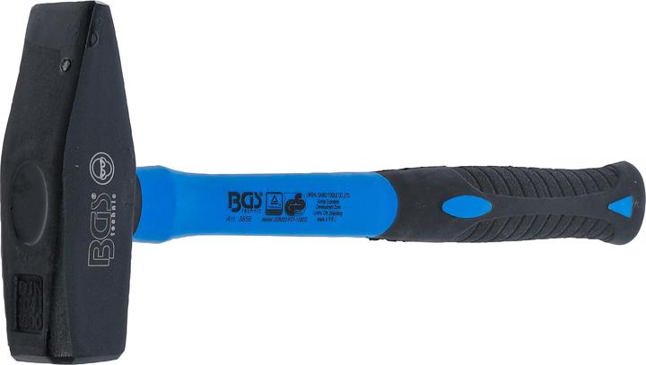 Actual product image BGS Machinist's Hammer | Fibreglas Shaft | DIN 1041 | 1000 g (1212 g)