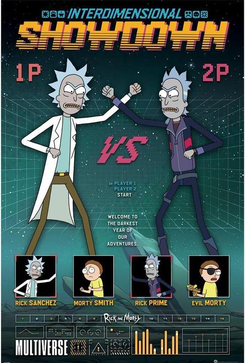 Produktbild Rick And Morty Poster Showdown Papier