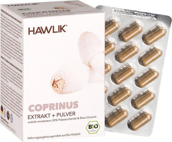 Immagine prodotto Hawlik Capsula di estratto e polvere di Coprinus (120 pz., Pillole, 64 g)