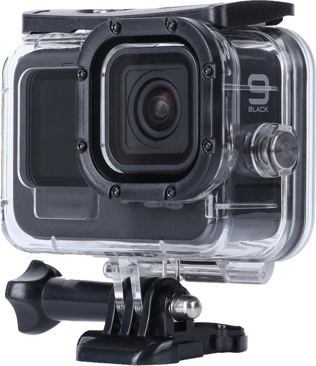 Actual product image Ueli Express GoPro Hero 12 / 11 / 10 / 9 housing with cable opening (Hero 11 Black, Hero 9 Black, Hero 10 Black, Hero 12 Black)