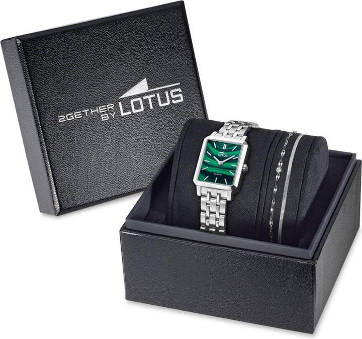 Actual product image Lotus Together Women'S Watch With Green Dial And Steel Bracelet (Analogue wristwatch, 25.50 mm)