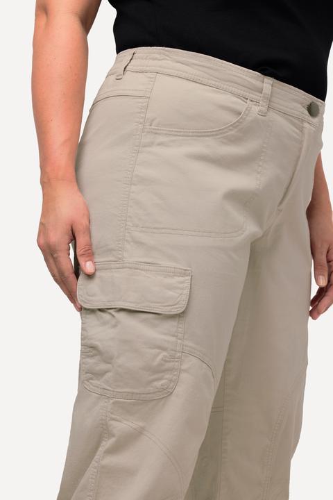 Immagine prodotto Ulla Popken Pantaloni cargo a 7/8 con cintura comoda (50)