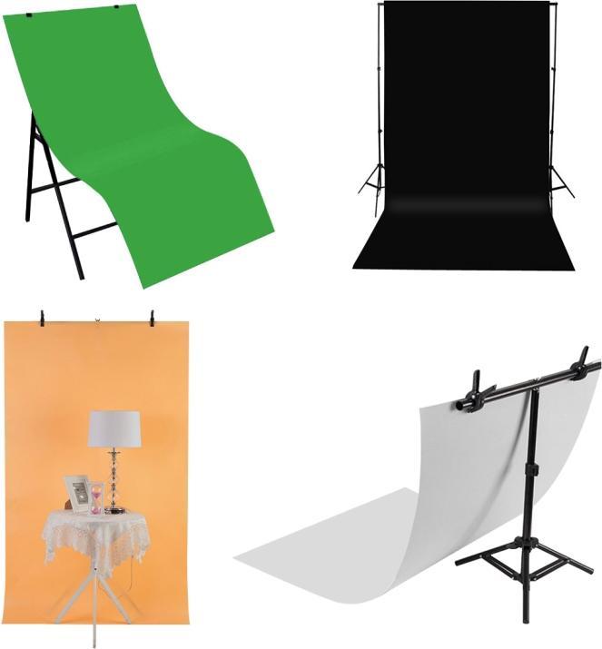 Actual product image Puluz Photography Background PVC Paper Kits for Studio Tent Box, Size: 121cm x 58cm (Green) (58 cm)