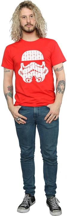 Actual product image Star Wars Mens Christmas Stormtrooper Helmet T-Shirt (3XL)