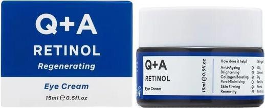 Actual product image Q+A Retinol Eye Cream Boosts Collagen, Firms & Illuminates Under-Eye (Eye Care Cream, 15 ml, Day)