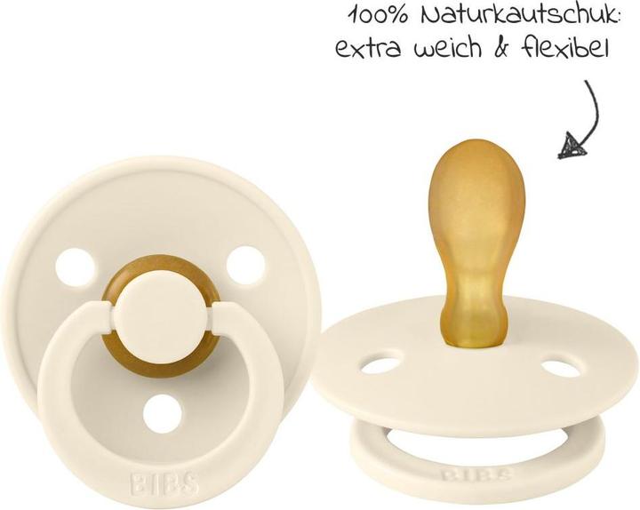 Immagine prodotto Bibs Succhietto in lattice colorato (simmetrico, 6-18 mesi), Avorio & Blush (2x, 6 - 18 Mesi)