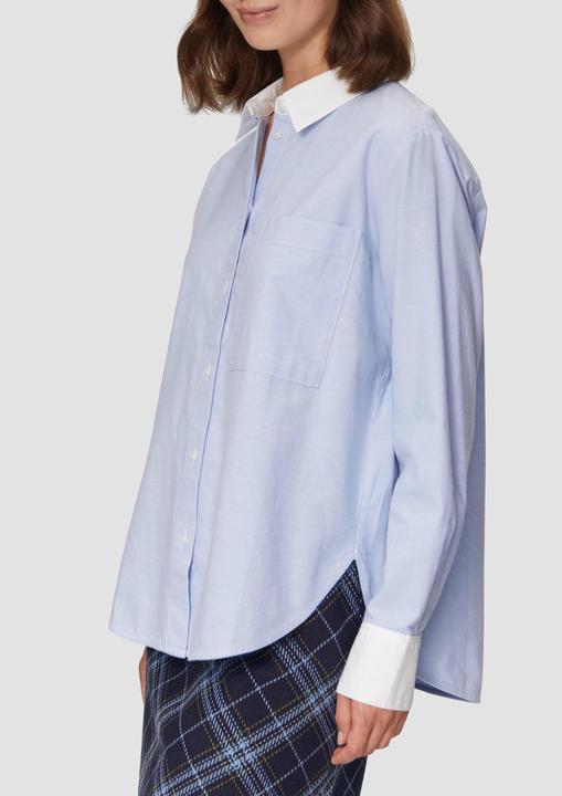 Immagine prodotto s.Oliver Bluse Hemdbluse aus Baumwolle mit Kontrast-Details (46)