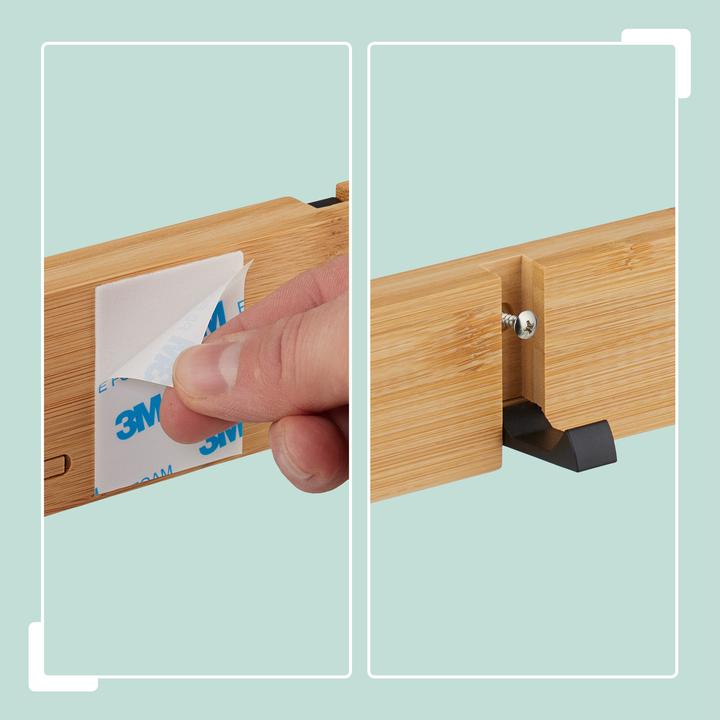 Actual product image Relaxdays Garderobenleiste