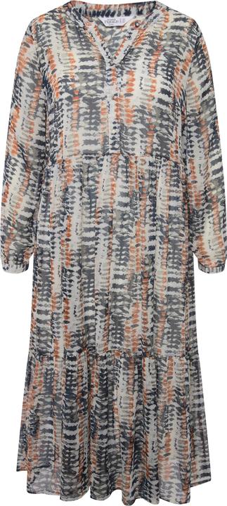 Produktbild Studio Untold Maxikleid, A-Line, Batik Print, Rundhals, Knopfleiste, Volants, Langarm (42, 44)