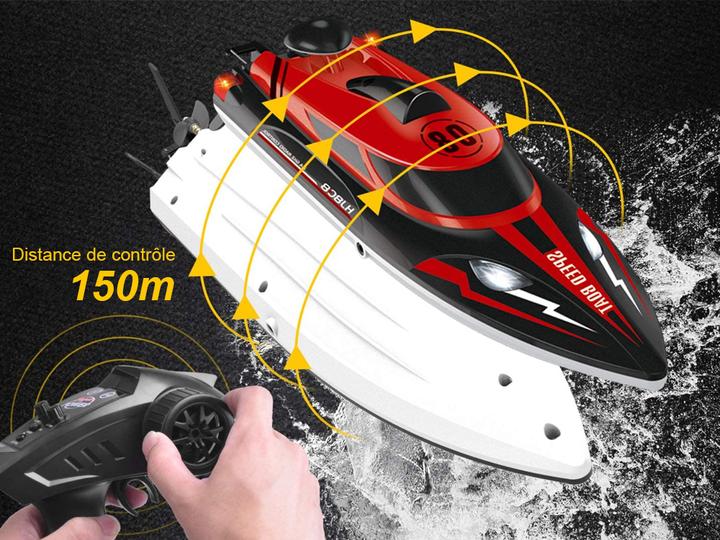 Actual product image VR Shinecon Remote-controlled boat 2.4Ghz 25Km/h - SpeedBoat
