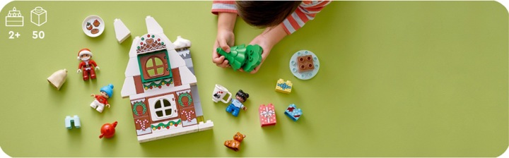 Immagine prodotto LEGO Casa di pan di zenzero con Babbo Natale (10976)
