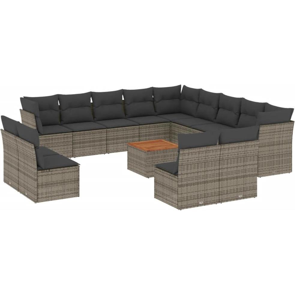 VidaXL, Gartenlounge, 10-tlg. Garten-Lounge-Set mit Kissen