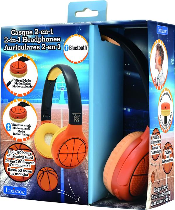 Produktbild Lexibook 2-in-1 Basketball Bluetooth Headphones (HPBT010BA)