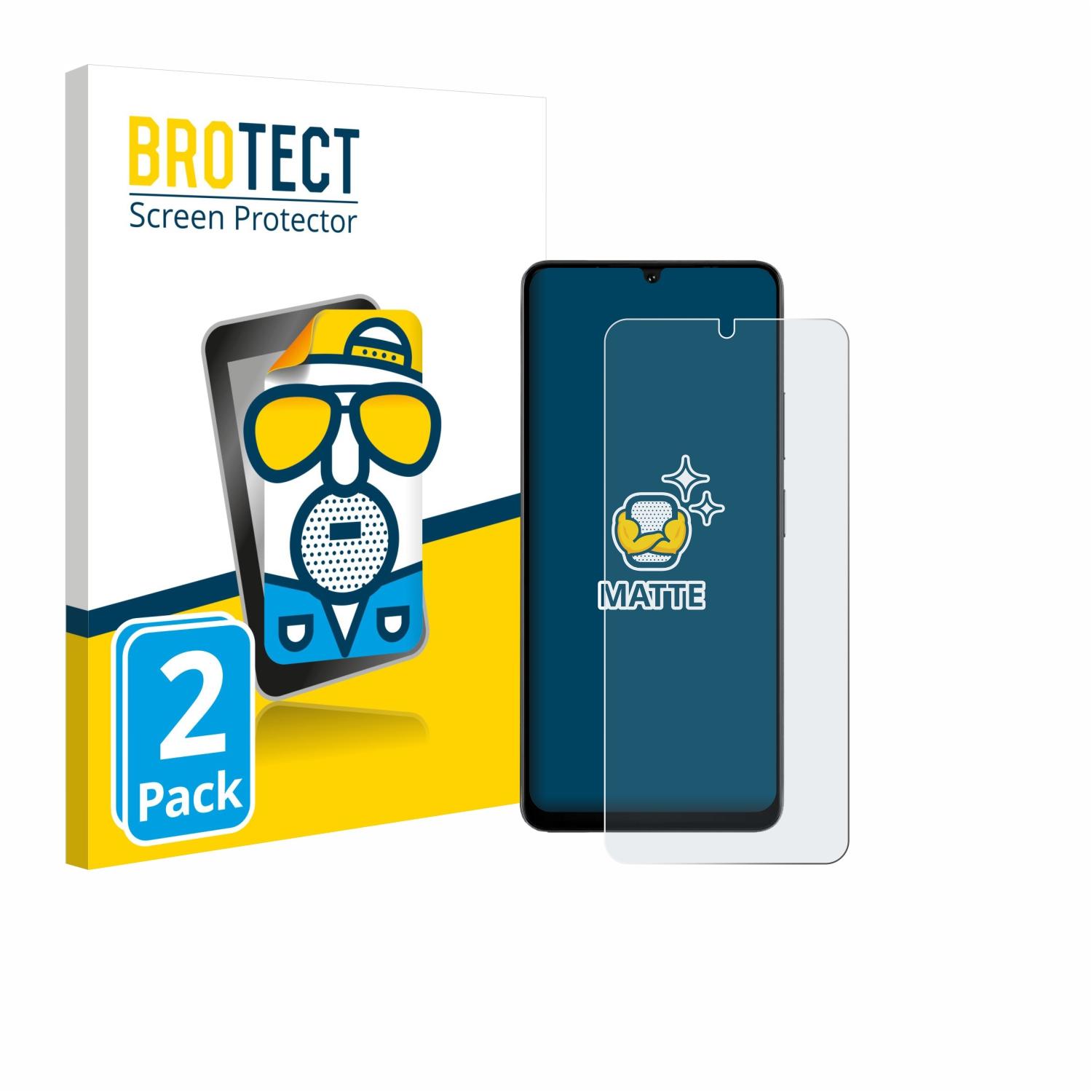 BROTECT Pellicola Opaca (2 pz., Doogee S59 Pro), Pellicola protettiva smartphone, Trasparente