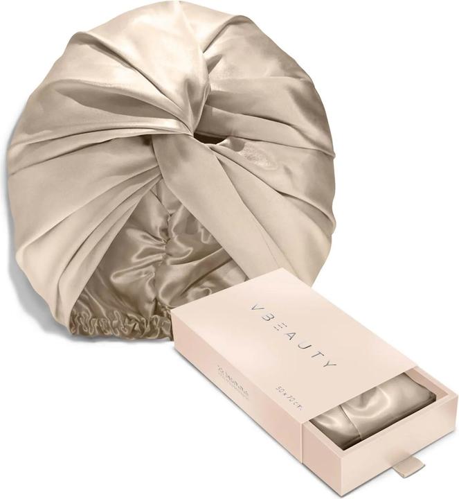 Produktbild VBEAUTY Premium Seiden Turban Champagner