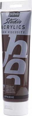 Actual product image Pebeo Studio Acrylics fine acrylic (Burnt umber, 250 ml)
