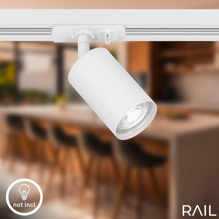 Image du produit Briloner HV-Stromschienensystem - LED Spot, Weiss, 1xGU10 exkl. Leuchtmittel