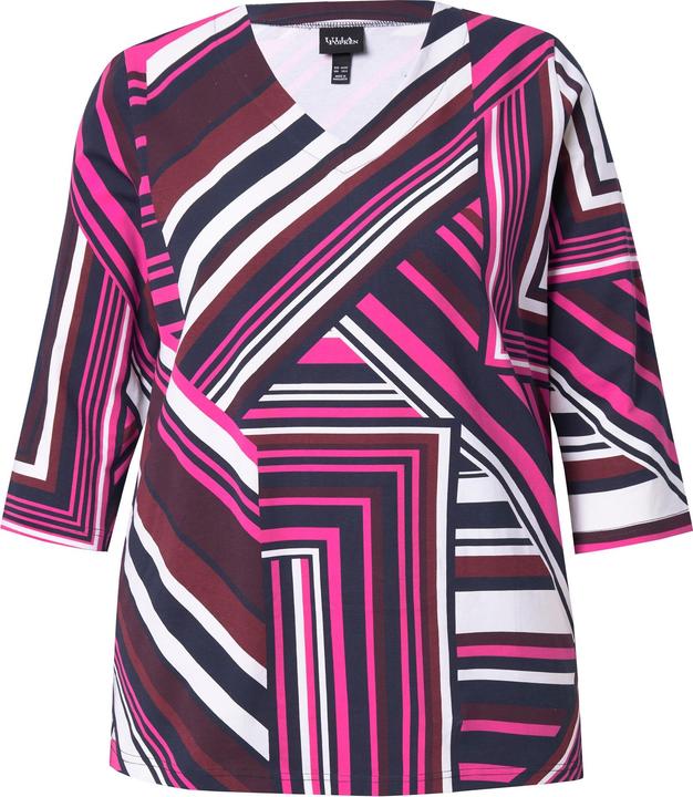 Produktbild Ulla Popken Shirt, Classic Fit, grafischer Druck, 3/4-Arm (46, 48)