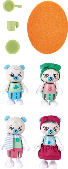 Actual product image Hape Polar bear family