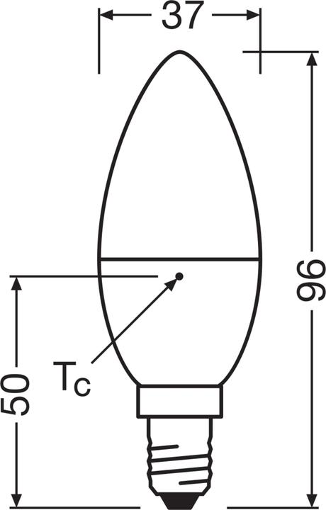 Actual product image Osram Star Classic B (E14, 3.30 W, 250 lm, 1 x, G)