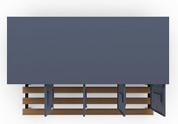 Actual product image Wolf Clothes locker with bench in front (120 cm, 185 cm)